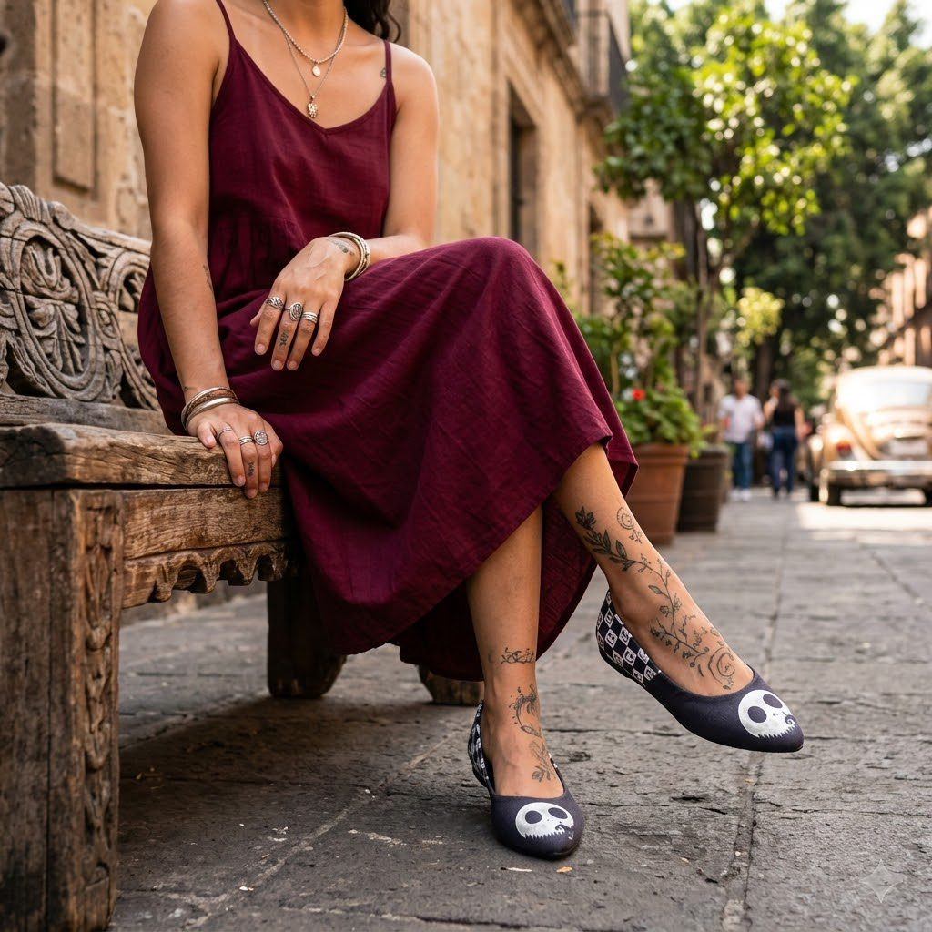 Flats Pixoes SoftPixyz Jack Skellington Cara Luna