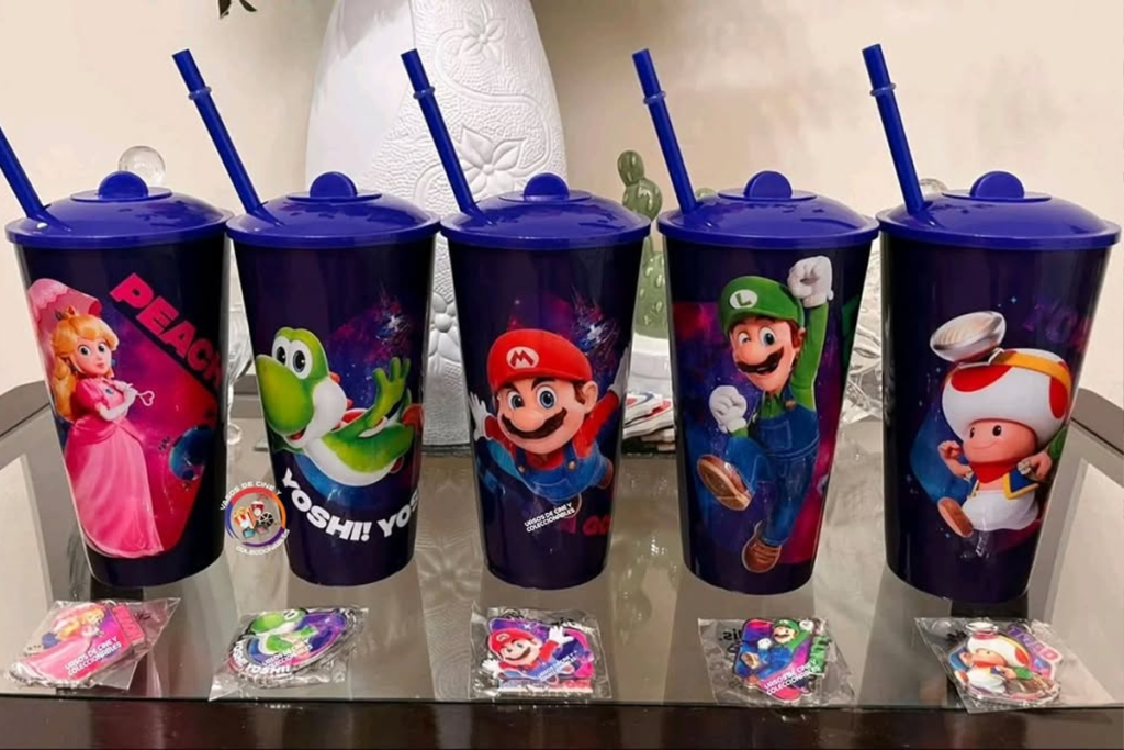 Promocionales Cinepolis Mario Galaxy Vasos