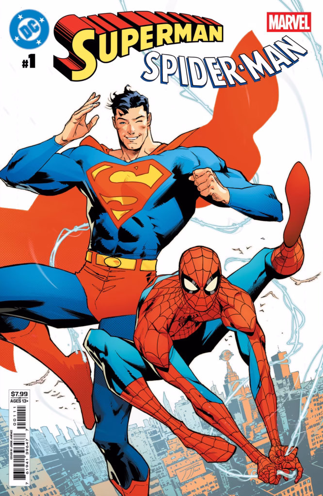 Portada de Superman/Spider-Man #1, el crossover especial de DC y Marvel lanzado en marzo de 2026.